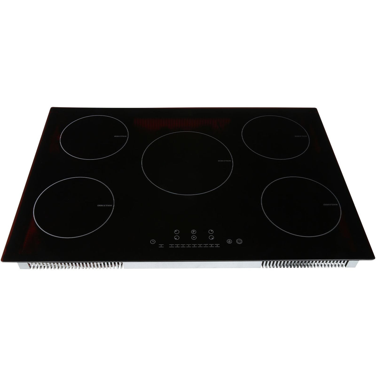 Electric Cooktop, 5 Burners, 30'' Induction Stove Top, Built-in Magnetic Cooktop 9200W, 9 Heating Level Multifunctional Burner, LED Touch Screen w/ Child Lock & Over-Temperature Protection