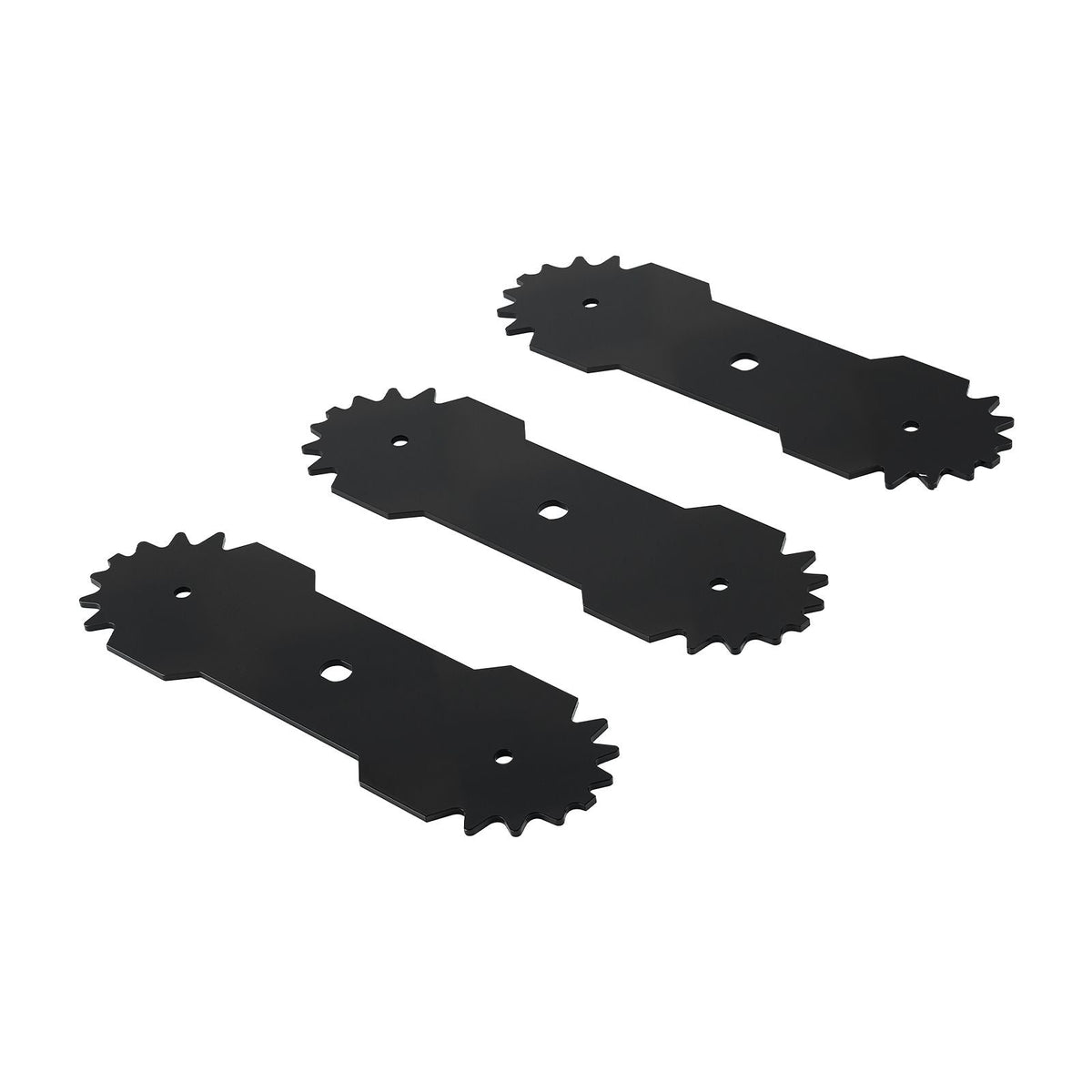 Electric Edger Blades, 8.8-inch Length, 3-Pack Replacement Blades, 65Mn High-Carbon Steel with Electrophoretic Coating, Multi-Serrated Sharp Edge, Compatible with the ASYTM01230 Edger