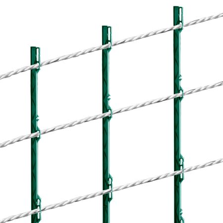 Electric Fence Wire, 656Ft 200M Portable Polywire, 1/4" Diameter 6 Stainless Steel Strands for Reliable Conductivity and UV, Rust Resistance, Fencing Rope Line for Horse, Cattle, Livestock