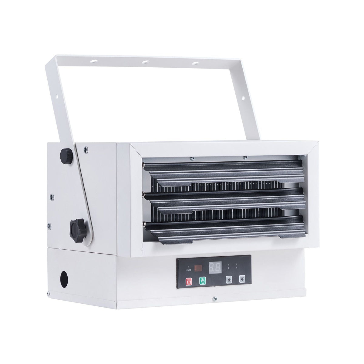 Electric Garage Heater, 5000-Watt (2500/5000W) Ceiling Mounted Shop Heater, With Remote Control & Overheat Protection & Low Noise Cross-flow, Commercial for Indoor Workshop Warehouse,240V White
