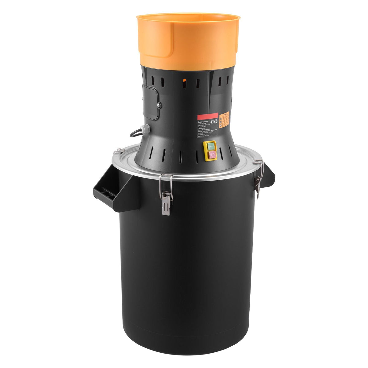 Electric Grain Mill Grinder, 600W High Power Commercial Spice Grinder, 14 Gal Pulverizer Powder Machine with Galvanized Sharp Blades, for Dry Grains, Spices, Cereals, Coffee, Corn & Pepper