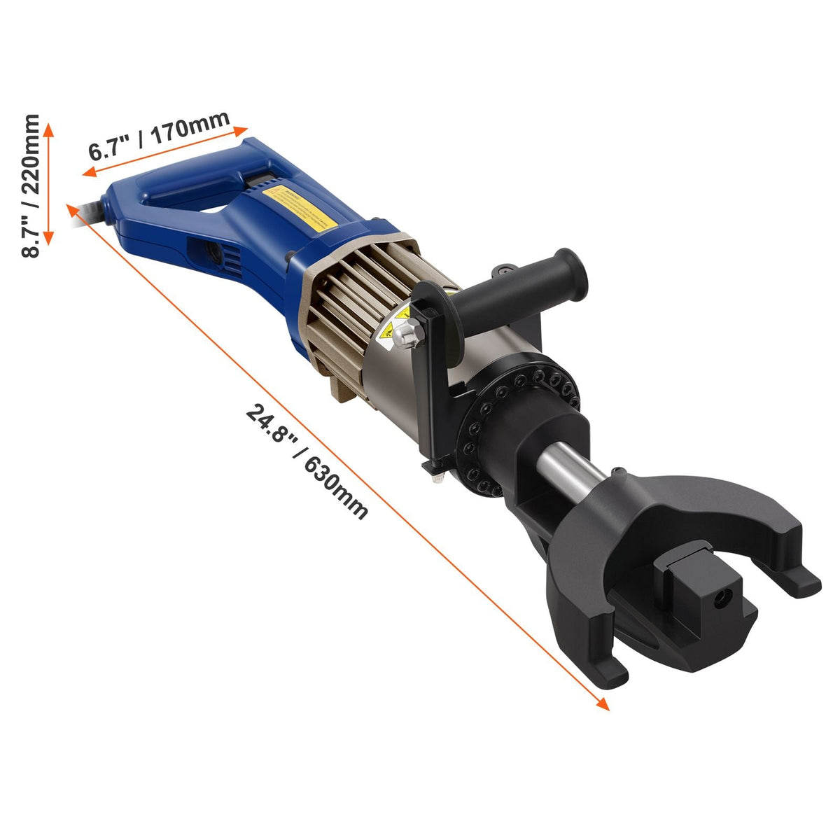 Electric Hydraulic Rebar Bender, 1.2 KW 0.9 inch 22 mm Hand Held Rebar Bender 110 V Portable Electric Rebar Bender, within 5 s