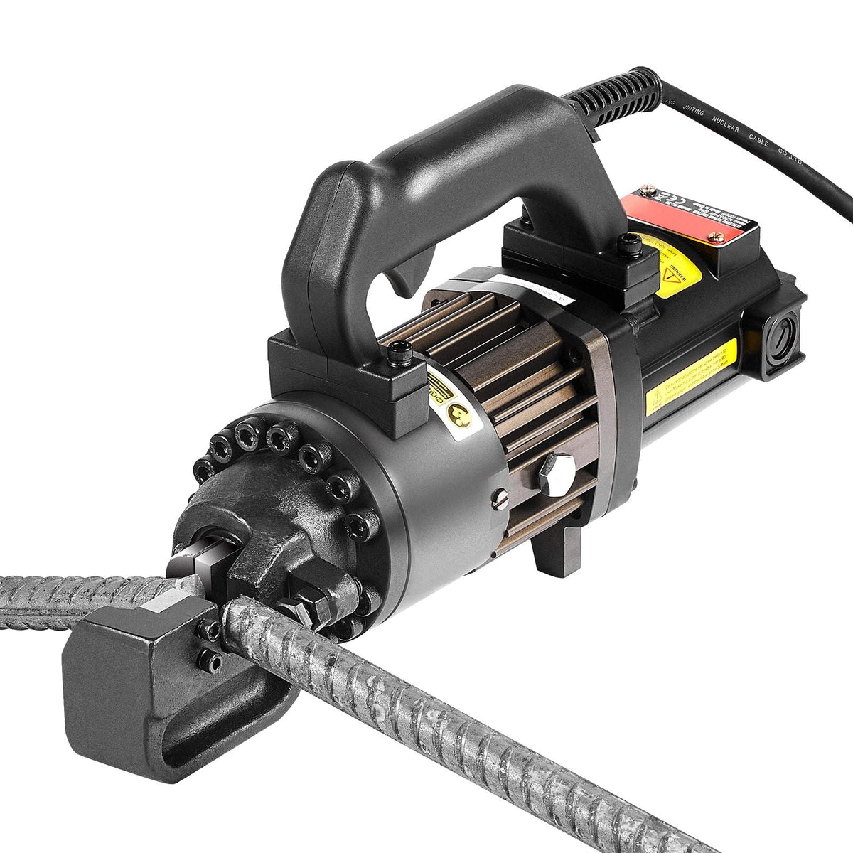 Electric Hydraulic Rebar Cutter, 1000W Portable Rebar Cutter, Cutting up to 3/4 Inch #6 4-20mm Rebar within 2.5 Seconds, High Power Steel Rebar Cutter with Oil Can Rich Accessories,Black RC-20