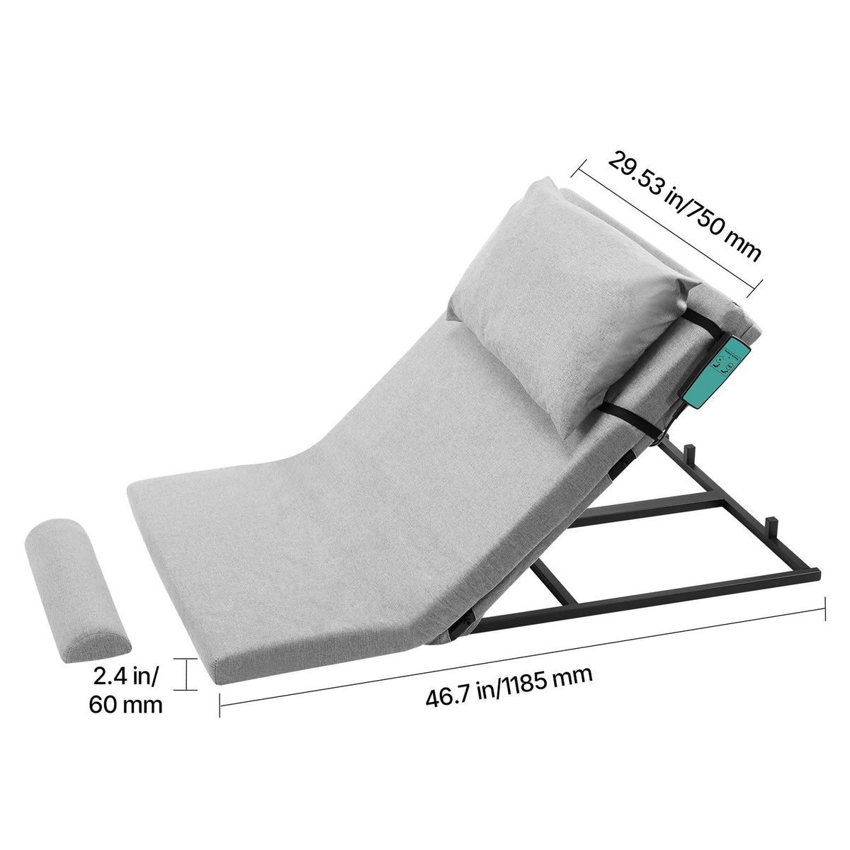 Electric Lifting Backrest for Bed, 300 lbs Capacity, 4-68° Adjustable Lifting Bed Backrest, with Headrest & Legrest, Machine Washable for Cleaning, Fit Pregnant Women Elderly Patient Handicapped