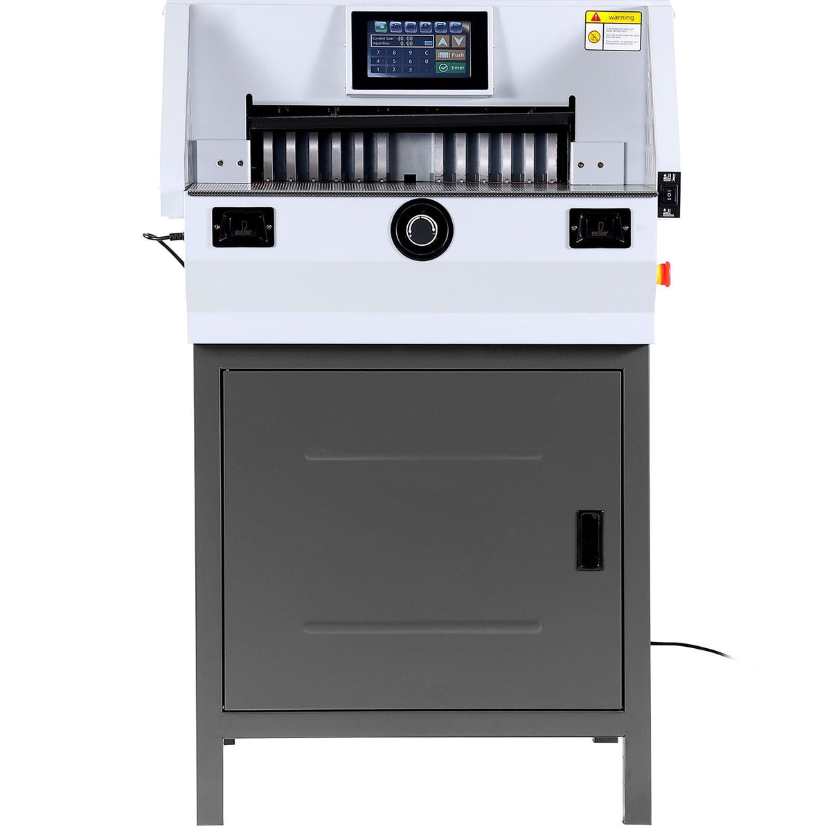 Electric Paper Cutter, Heavy Duty Paper Trimmer 19" /482.6mm Cutting Width, 3.14"/80mm Cutting Thickness, Electric Paper Cutting Machine with 7" Touchscreen Numerical Control Function