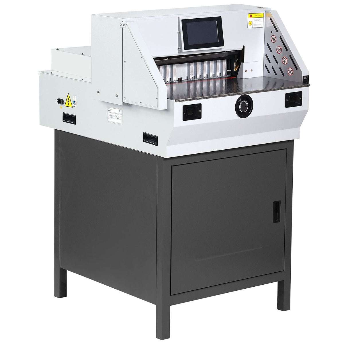 Electric Paper Cutter, Heavy Duty Paper Trimmer 19" /482.6mm Cutting Width, 3.14"/80mm Cutting Thickness, Electric Paper Cutting Machine with 7" Touchscreen Numerical Control Function