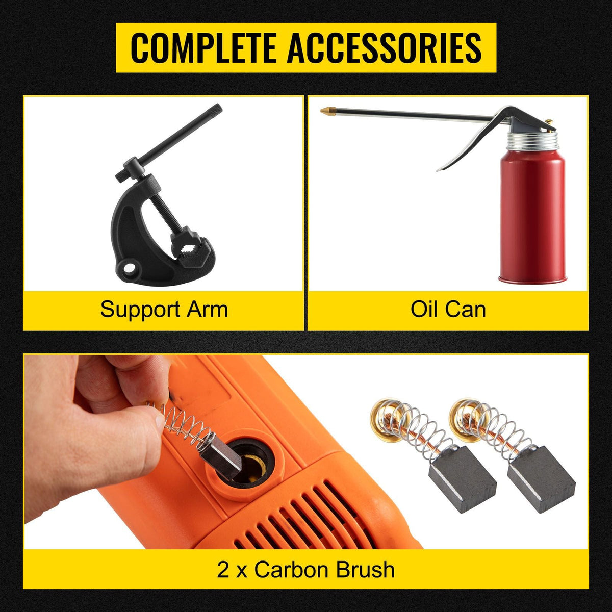 Electric Pipe Threader, 2300W Pipe Threading Machine with 4 Dies 1/2" - 1 1/4", 110V Hand-held Pipe Threader Machine with Copper Motor, Portable Electric Pipe Threading Kit with Carrying Case