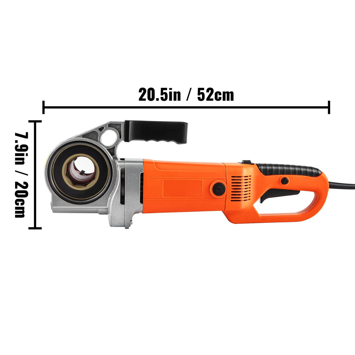 Electric Pipe Threader, 2300W Pipe Threading Machine with 4 Dies 1/2" - 1 1/4", 110V Hand-held Pipe Threader Machine with Copper Motor, Portable Electric Pipe Threading Kit with Carrying Case