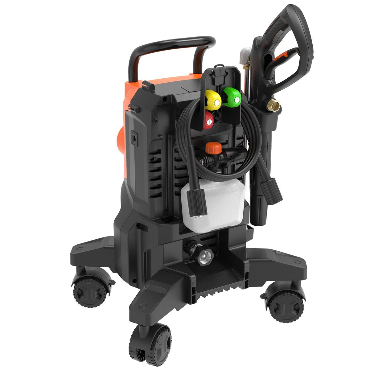 Electric Pressure Washer, Max 2700 PSI and 1.8 GPM, High Power Pressure Cleaning Machine with 4 Quick Connect Nozzles and a Foam Cannon, Ideal for Cars/Fences/Driveways/Patios/Home Cleaning