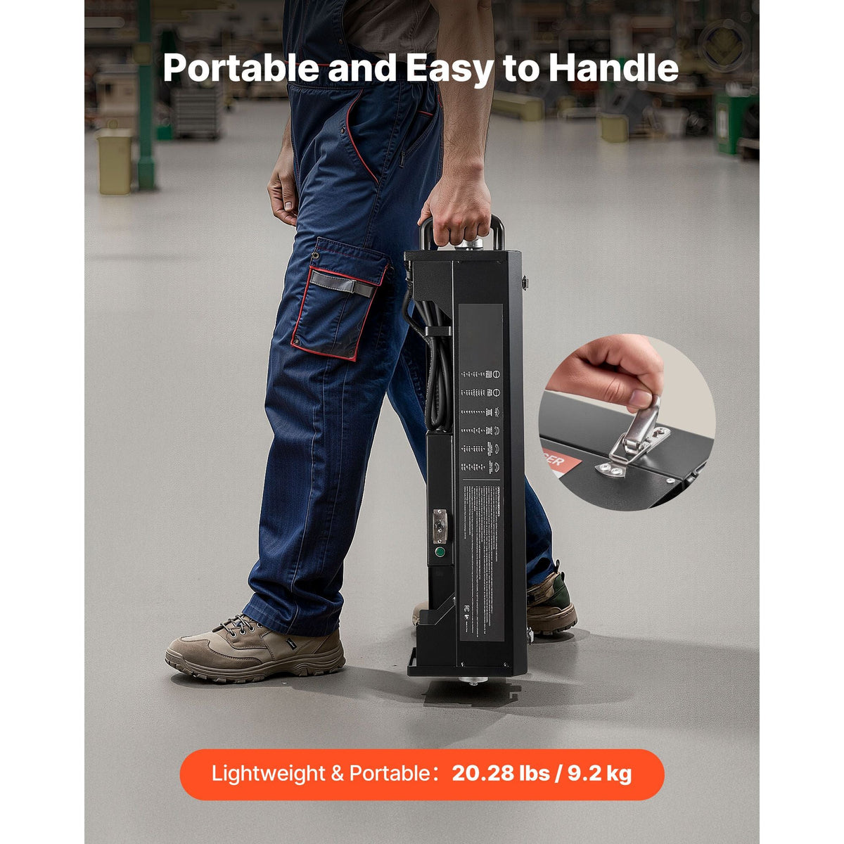 Electric PVC Conduit Heater, 1/2" to 2", 1200W Rapid and Even Heating, PVC Bender Heater Pipe Bending Tool with Carrying Handle, Easy to Use, for Construction Crews, DIY Enthusiasts, Workshop