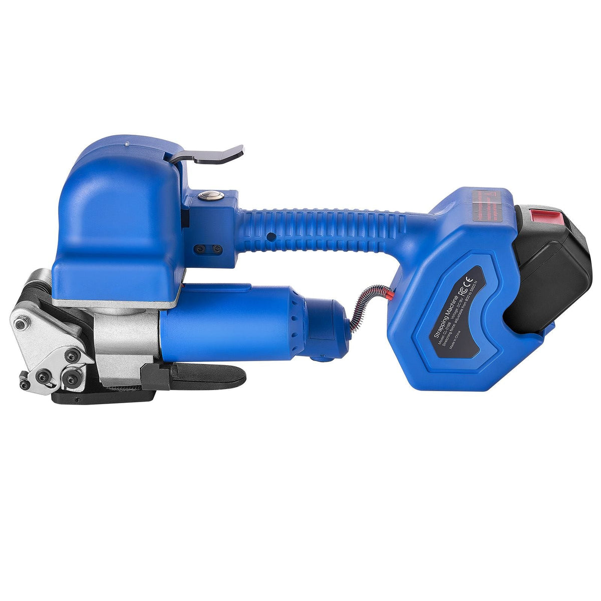 Electric Strapping Machine, 2 x 4000mAh Batteries, Automatic Strapping Tool with Digital Display for 0.394-0.748 inches Wide PET Straps, Handheld Banding Tools for Packaging Box Pallet