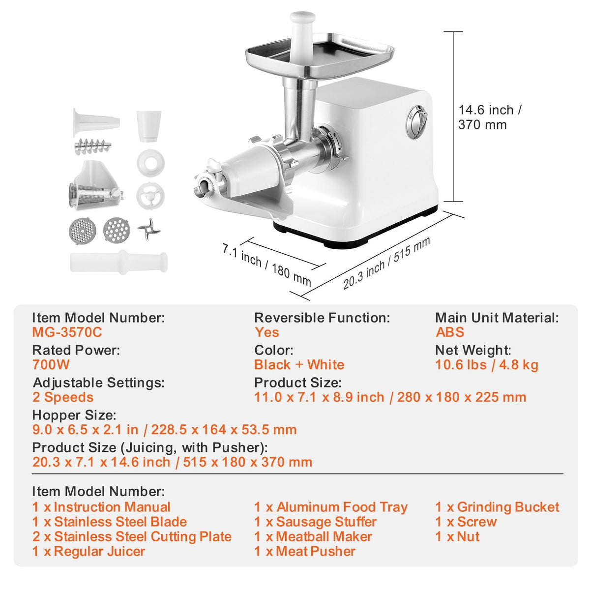 Electric Tomato Strainer, 700W Tomato Sauce Maker Machine, 5.5 LBS/Min Food Strainer and Sauce Maker, Pure Copper Motor Food Mill with Reverse Function for Tomato Strawberry Blueberry Sauce