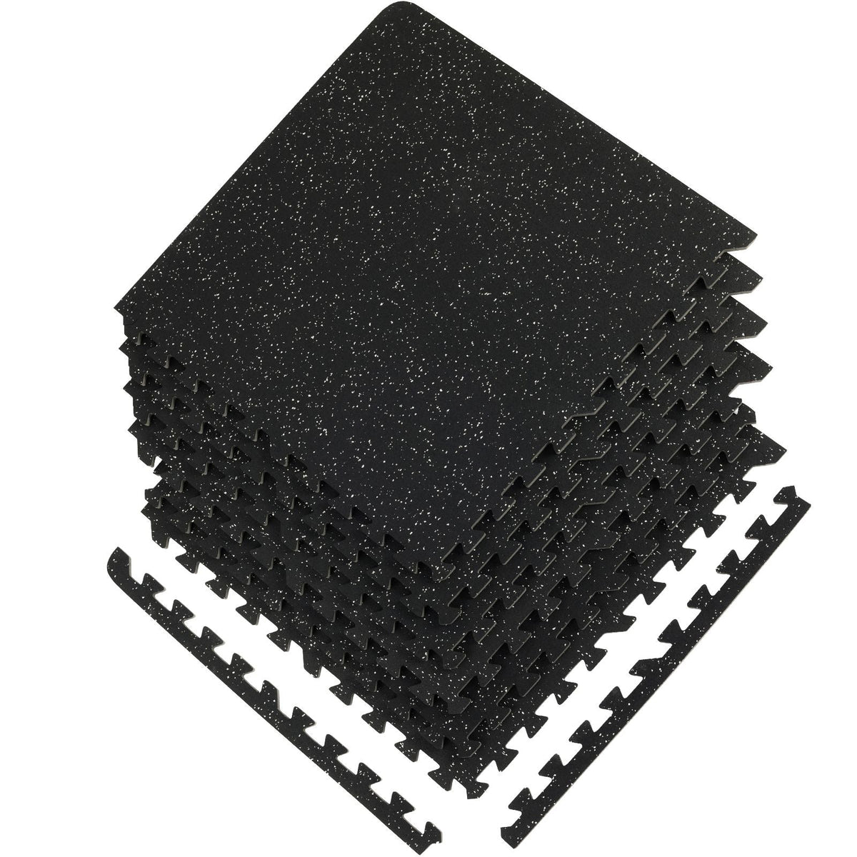 EVA Interlocking Foam Floor Mats, 0.56 in Thickened 6 Pcs Puzzle Rubber Tiles, 24 x 24 in Exercise Floor Mat for Workout & Fitness, Heavy Duty Flooring Mats for Home, Gym, Office-24 Sq Ft
