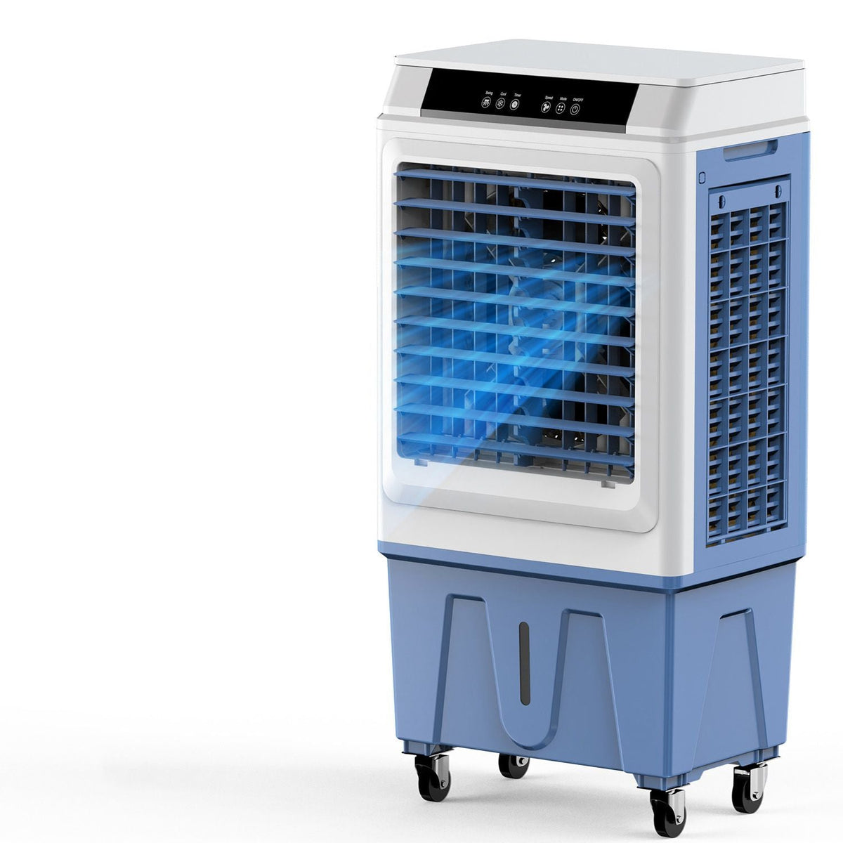 Evaporative Air Cooler, 3100 CFM with 9 Gallon Water Tank Swamp Cooler, Portable Cooling Fan with Remote Control, 12H Timer, 4 Ice Boxes, Quiet Operation, 3 Wind Speeds for Outdoor Indoor Use