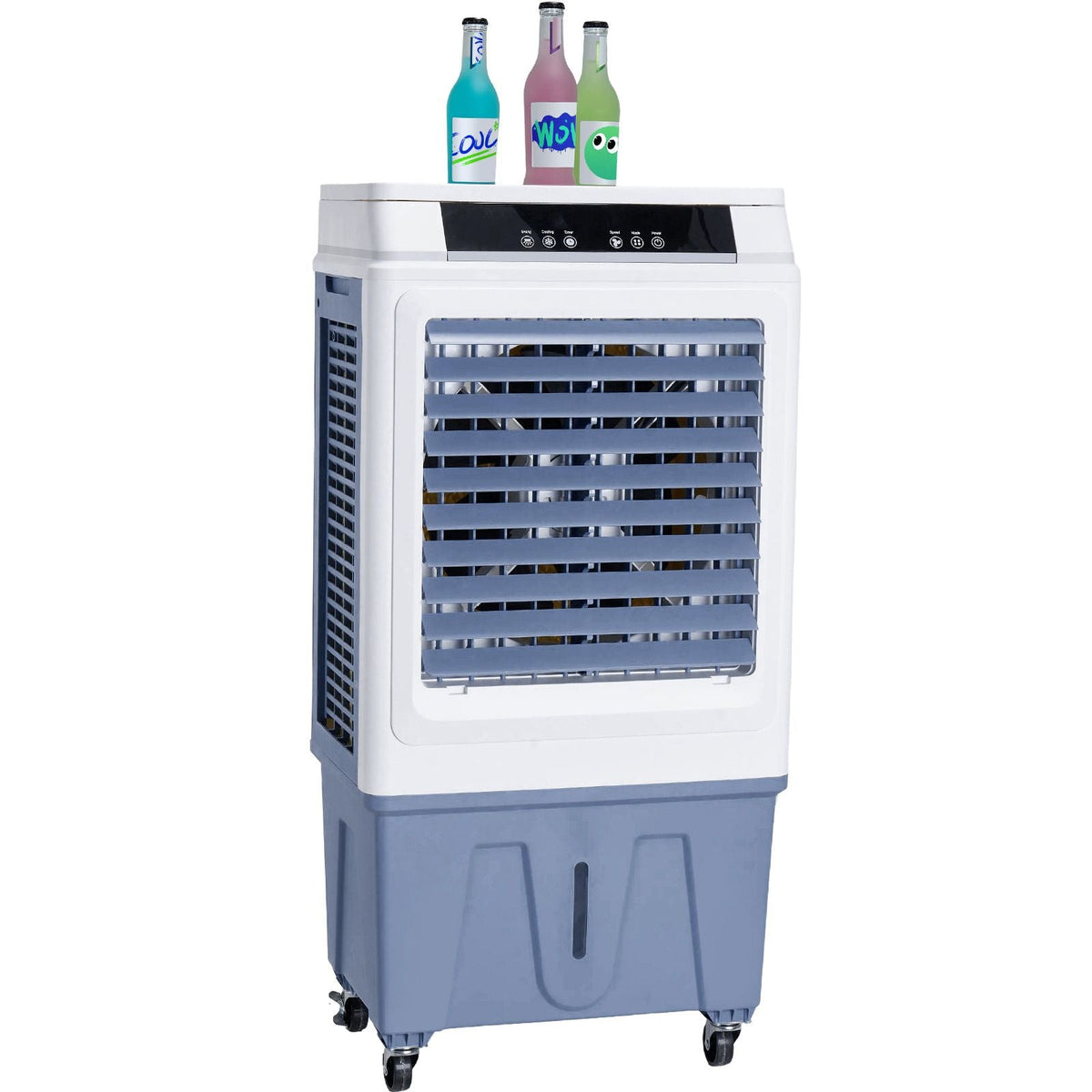 Evaporative Air Cooler, 3100 CFM with 9 Gallon Water Tank Swamp Cooler, Portable Cooling Fan with Remote Control, 12H Timer, 4 Ice Boxes, Quiet Operation, 3 Wind Speeds for Outdoor Indoor Use