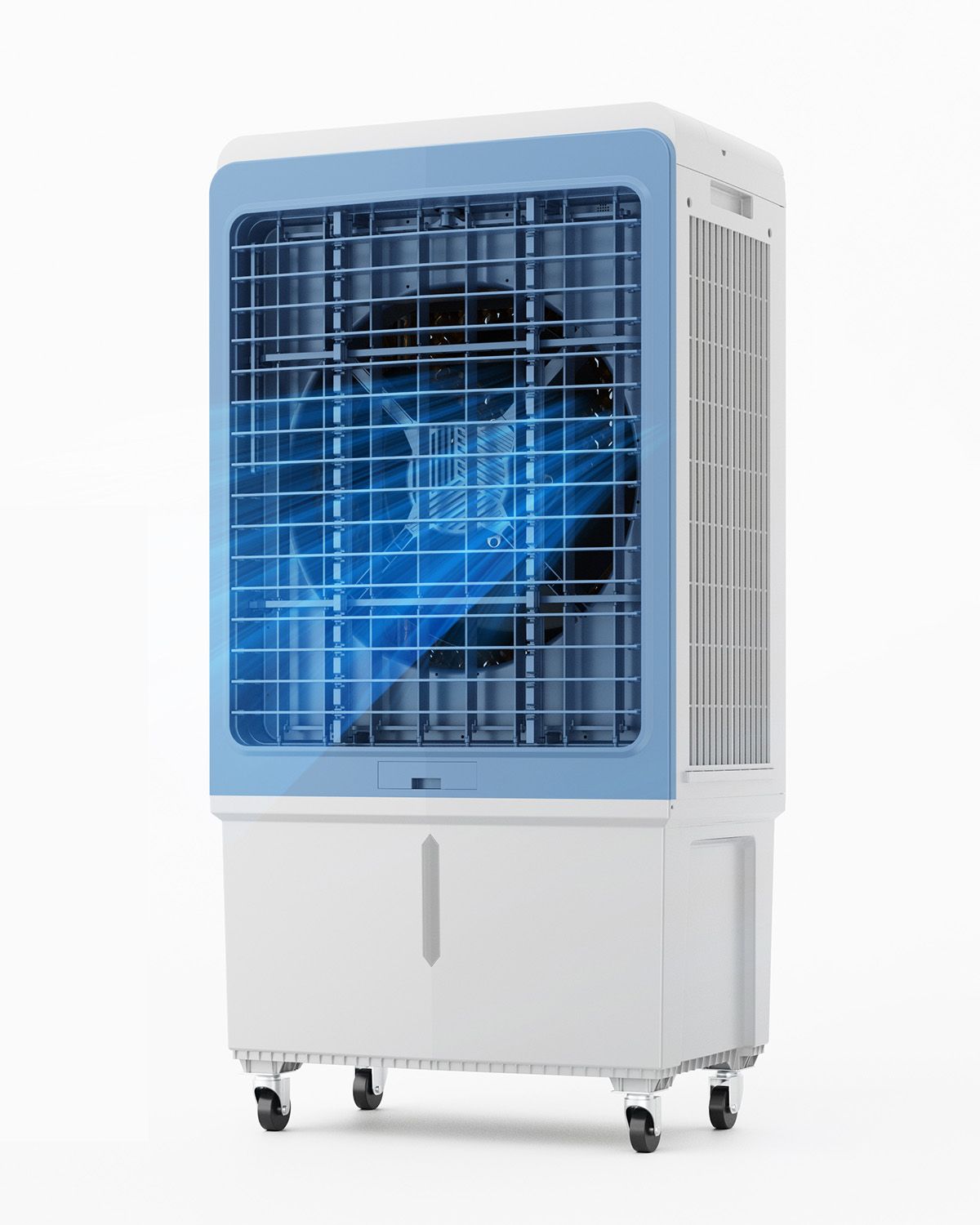 Evaporative Air Cooler, 4129 CFM with 12.7 Gallon Water Tank Swamp Cooler, Portable Cooling Fan with Remote Control, 12H Timer, 4 Ice Boxes, Quiet Operation, 3 Wind Speeds for Outdoor Indoor Use
