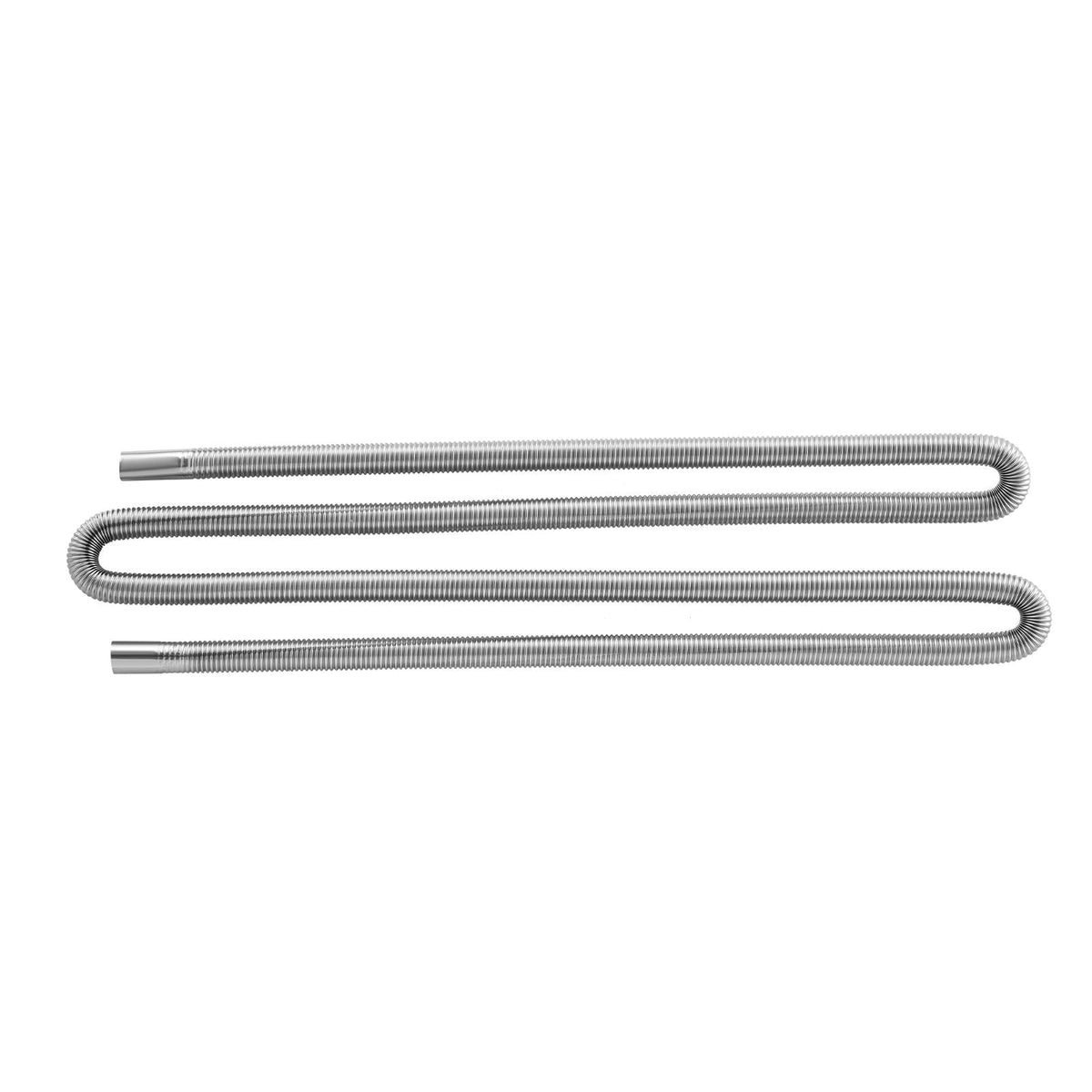 Exhaust Hose, 118.1 inch Stainless Steel Exhausts Hose, Diesel Heater Flexible Exhaust Pipe with 2 Hose Clamps, Exhausts Hoses Kit Diesel Heater Accessories for 2KW 5KW 8KW Diesels Heaters