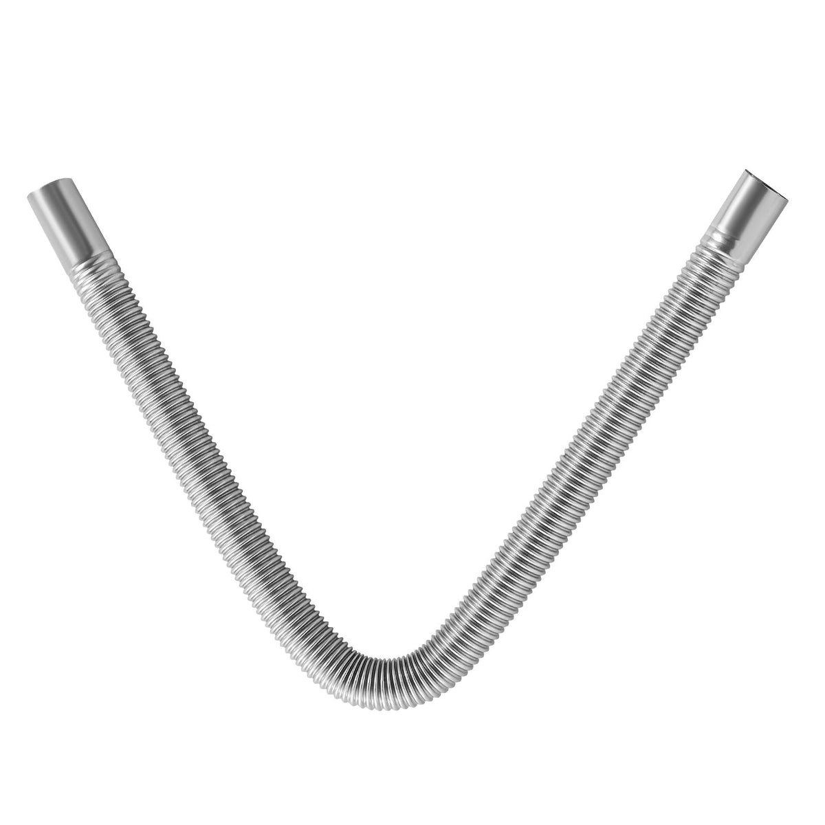 Exhaust Hose, 23.6 inch Diesel Heater Flexible Exhaust Pipe, Stainless Steel Exhausts Hoses with 2 Hose Clamps, Air Diesel Parking Heater Exhausts Hoses Line for 2KW 5KW 8KW Diesels Heaters