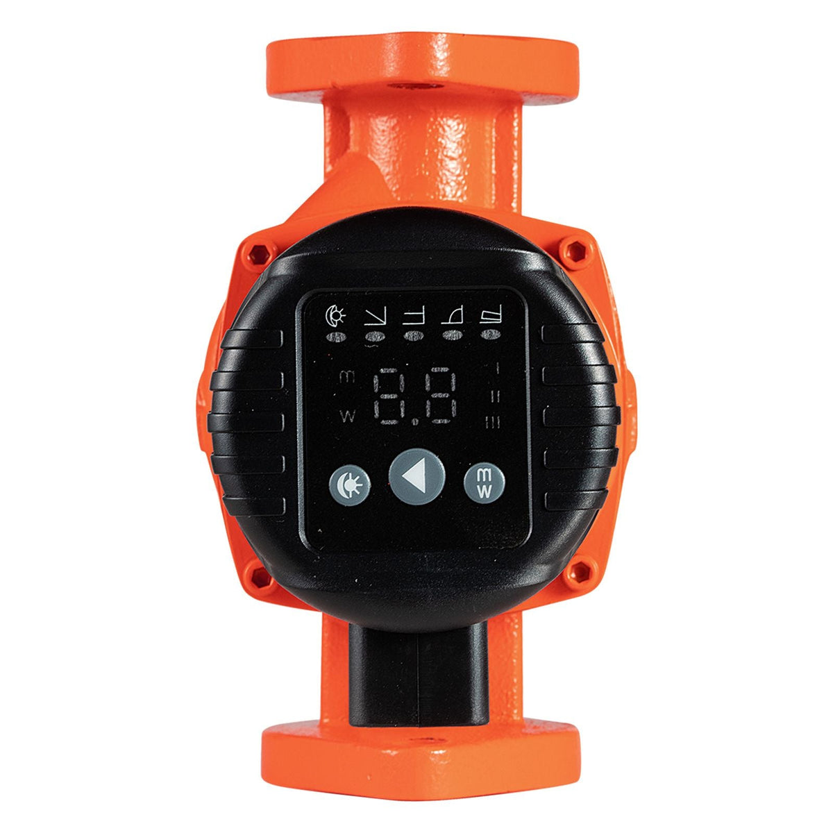 F-007E-1F1 High Efficiency Circulator Pump, 16 GPM, 120V 20 ft Cast Iron Hot Water Recirculating Circulation Pump, 1 in Flange Connection, Check Valve, Quiet Operation, for Home Heating System