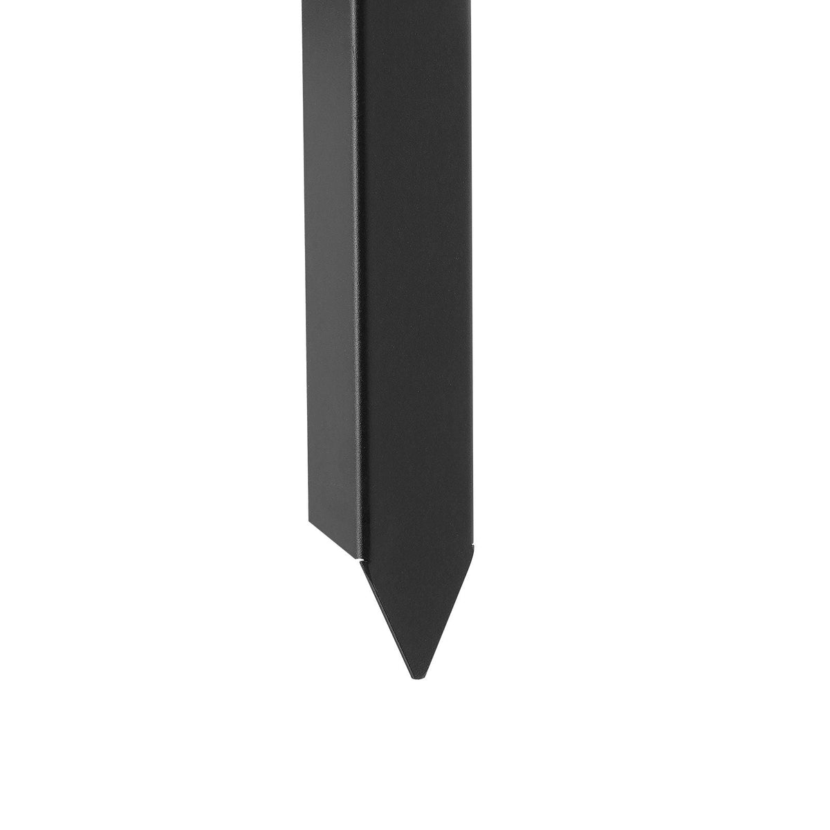 Fence Post Anchor Repair Kit, 2 Pack Inner Diameter 2 x2 Inches Heavy Duty Steel Fence Post Support Stakes, Anchor Ground Spike for Repair Tilted, Broken Wood Fence Post