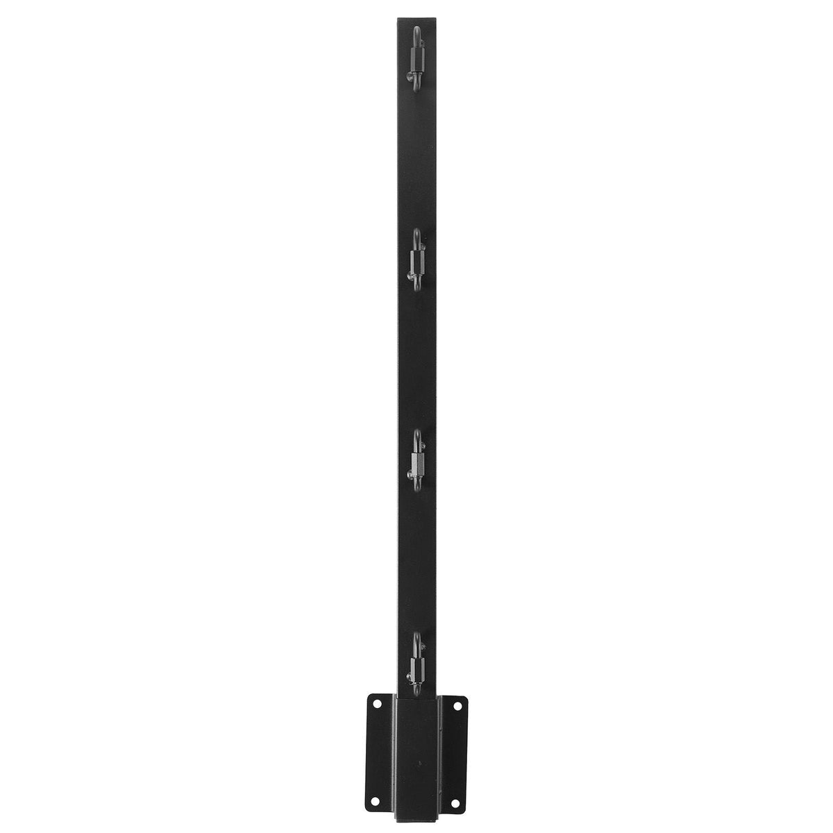 Fence Post Extender, 8 Packs 23.8 in Barbed Wire Arm, Sturdy Steel Fence Height Extender, Flat or Surface Mounted Barbed Wire Extension Arms, Protect Privacy and Prevent Pets Jumping Off