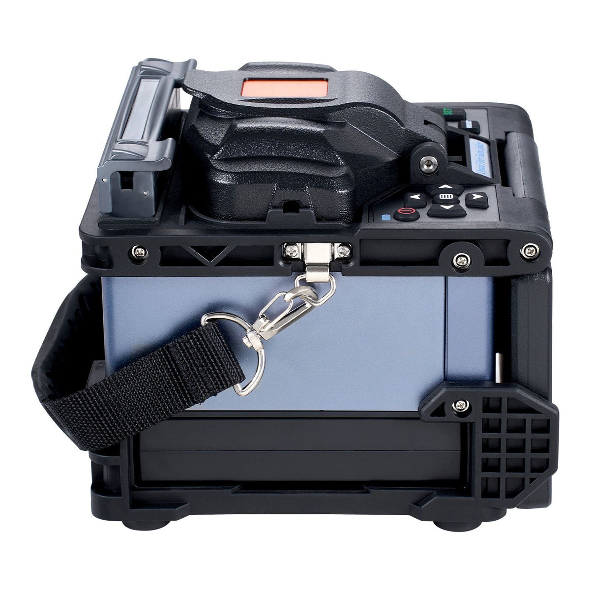 Fiber Fusion Splicer 6-Motor, Core Alignment Fiber Optic Splicer 6s Splicing & 13s Heating, Fiber Splicer Machine with 5" LCD Screen, 3 in 1 Fiber Holder, 7800mAh Battery for SM MM DS NZDS Fiber