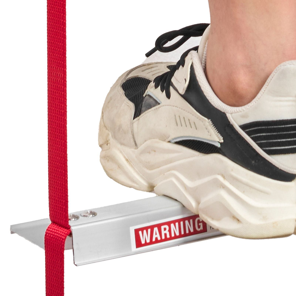 Fire Escape Ladder, 2-Story 13FT Retractable Emergency Fire Ladder, Lightweight Aluminum Alloy Safety Escape Ladders with Sturdy Polyester Strap, Anti-Slip Rung & Wide Steps, 1000LBS Max Loading