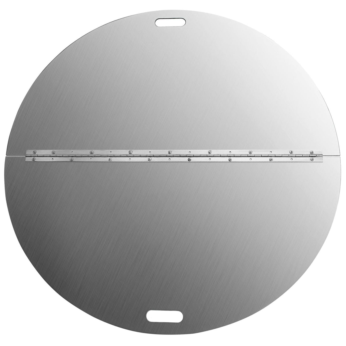 Fire Pit Lid Round 40 Inch Foldable Fire Pit Ring Snuff Cover 430 Stainless Steel Fire Pit Spark Screen Cover 3mm Thickness