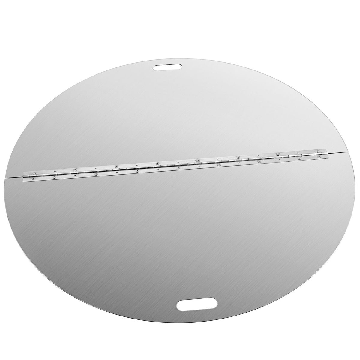 Fire Pit Lid Round 40 Inch Foldable Fire Pit Ring Snuff Cover 430 Stainless Steel Fire Pit Spark Screen Cover 3mm Thickness