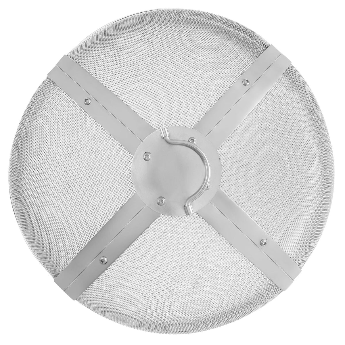 Fire Pit Spark Screen Round 27", Reinforced Heavy Duty Steel Metal Cover, Outdoor Firepit Lid, Easy-Opening Top Screen Covers Round with Ring Handle for Outdoor Patio Fire Pits Backyard