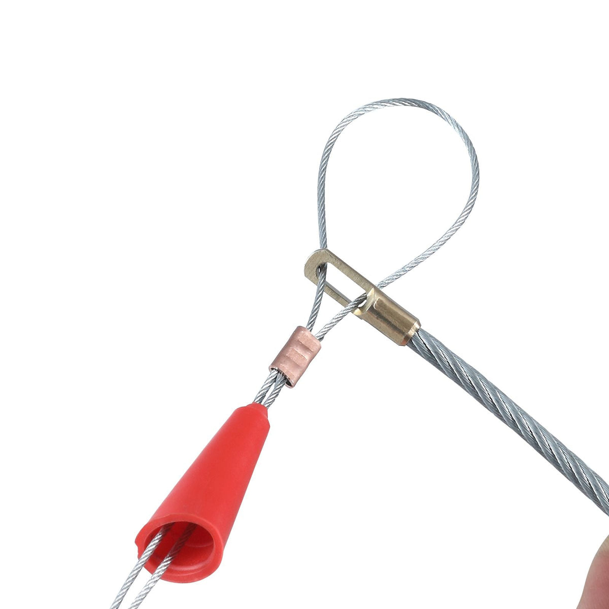Fish Tape, 100 ft, 1/16-inch, Fiberglass Wire Puller with Optimized Housing and Handle, Easy-to-Use Cable Puller Tool, Flexible Wire Fishing Tools for Wall and Electrical Conduit, Non-Conductive