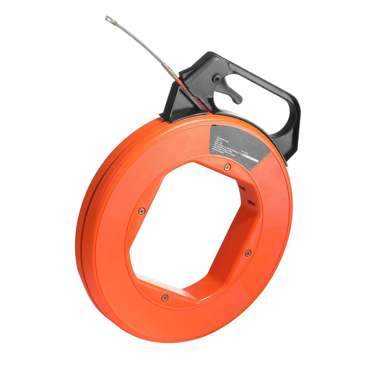 Fish Tape, 125-foot, 3/16-inch, PET Wire Puller with Optimized Housing and Handle, Easy-to-Use Cable Puller Tool, Flexible Wire Fishing Tools for Walls and Electrical Conduit, Non-Conductive