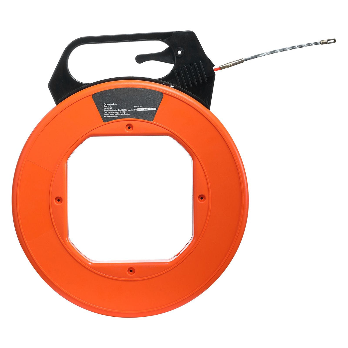 Fish Tape, 125-foot, 3/16-inch, PET Wire Puller with Optimized Housing and Handle, Easy-to-Use Cable Puller Tool, Flexible Wire Fishing Tools for Walls and Electrical Conduit, Non-Conductive
