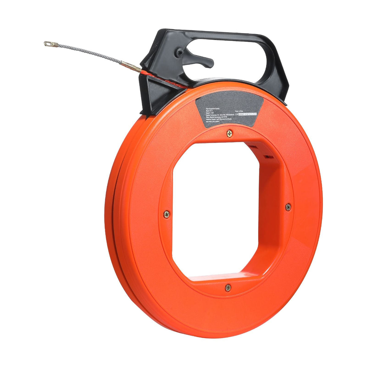 Fish Tape, 125-foot, 3/16-inch, PET Wire Puller with Optimized Housing and Handle, Easy-to-Use Cable Puller Tool, Flexible Wire Fishing Tools for Walls and Electrical Conduit, Non-Conductive