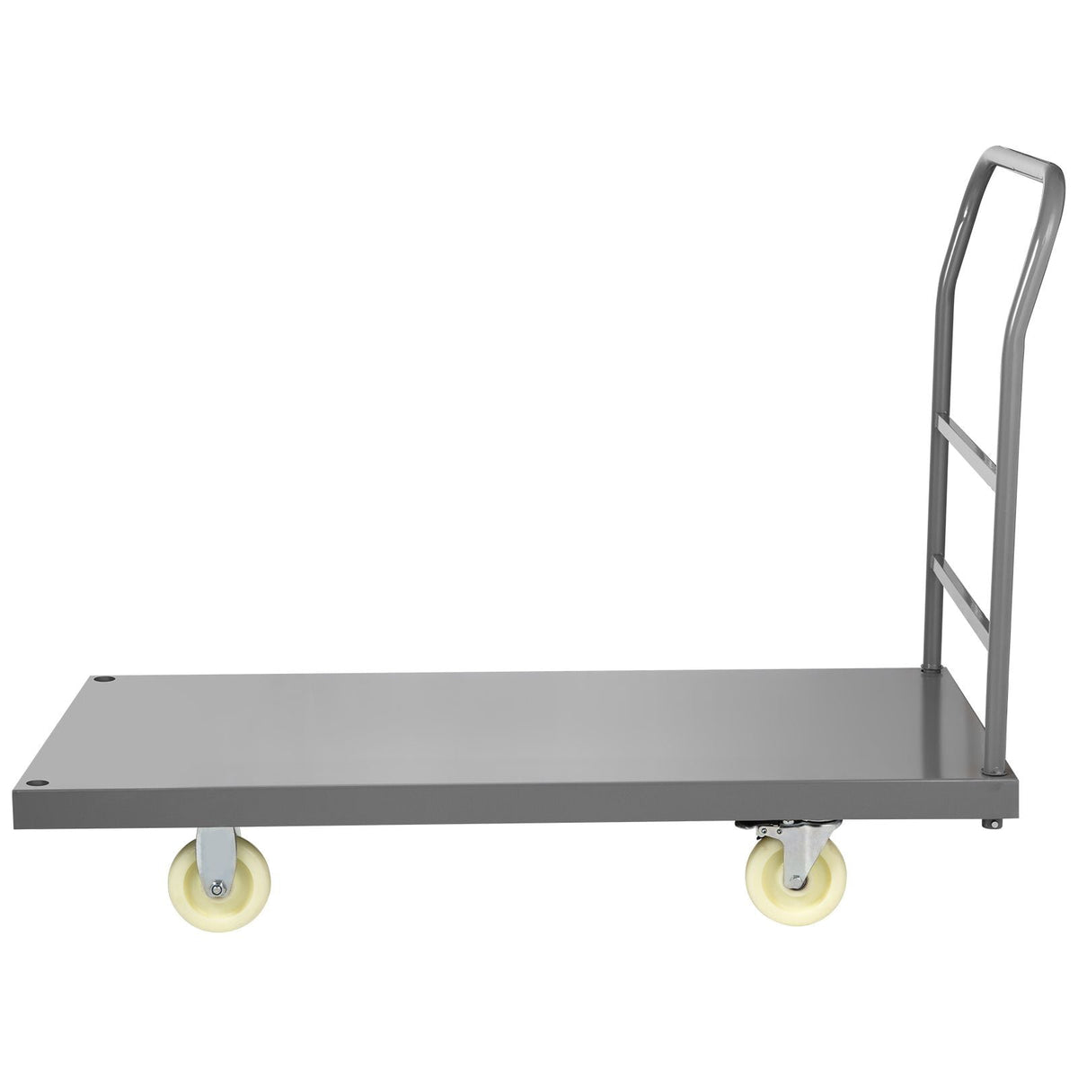Flatbed Utility Cart, Supports up to 2000 lbs, Dimensions 47"L x 24"W x 32"H, Equipped with 5" Nylon Wheels, Sturdy Steel Construction, Ideal for Transporting Luggage