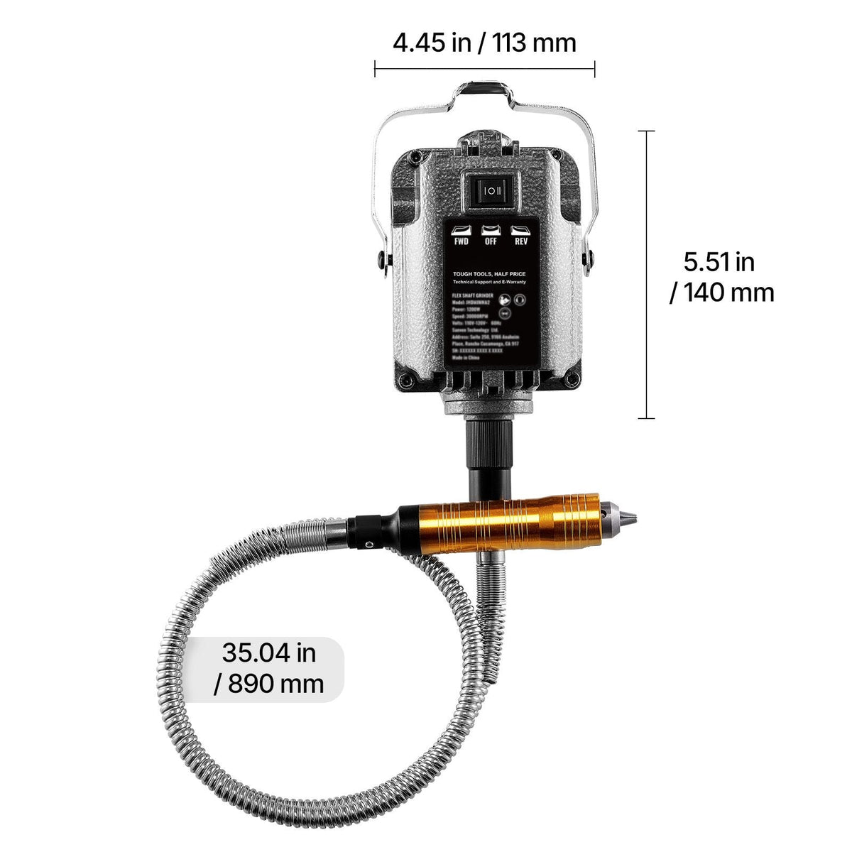 Flex Shaft Grinder, 1200W 30,000RPM Electric Flex Shaft Rotary Tool Carver, Multi-functional Hanging Grinding Machine with 31PCS Accessories & Foot Pedal for Carving Buffing Drilling Polishing