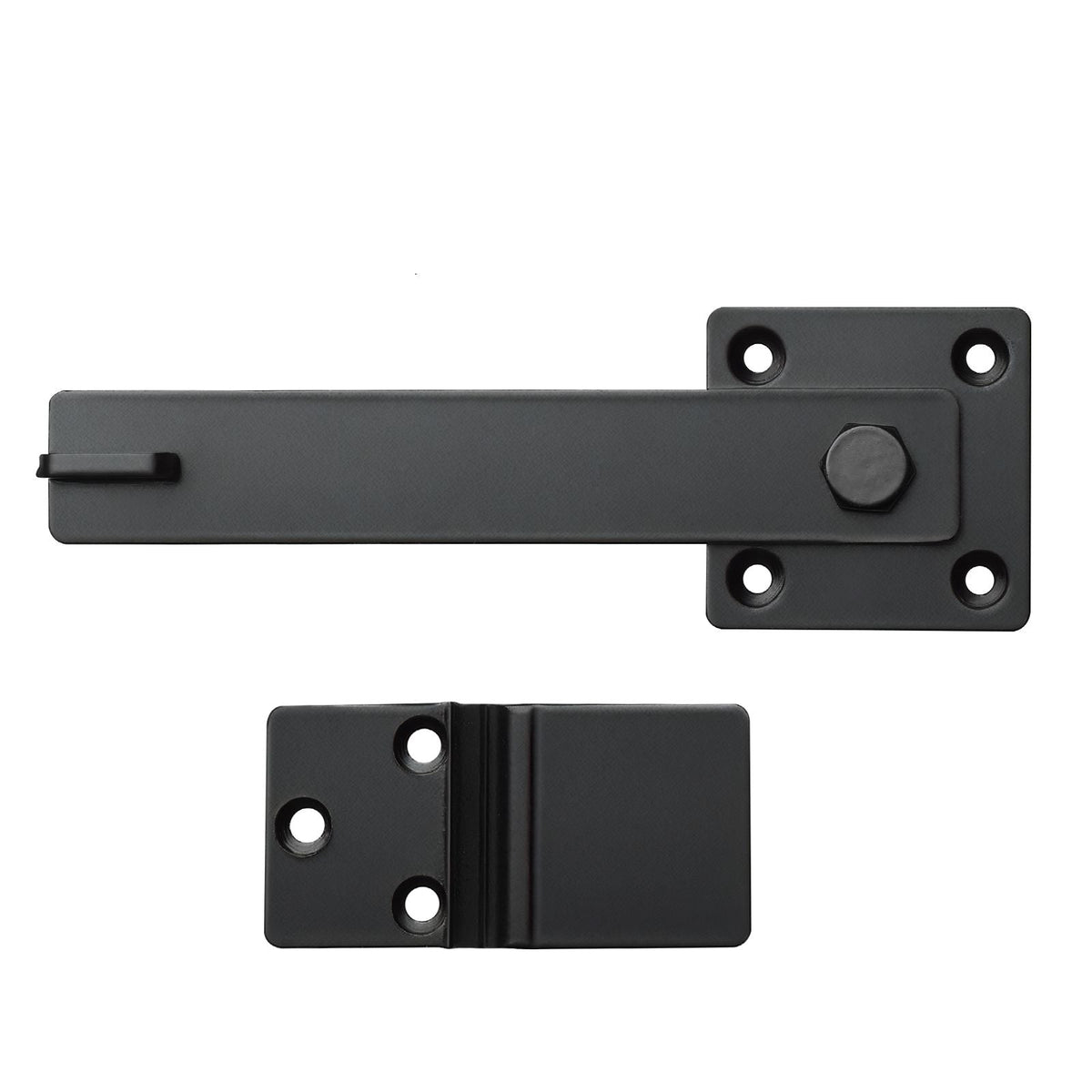 Flip Gate Latch, Metal Heavy Duty Gate Latches, Flip Latch Hardware with High Hardness, 360° Rotating Latches, Matte Powder Coating Finish, Ideal for Fence, Garage, Pool, Garden, Black