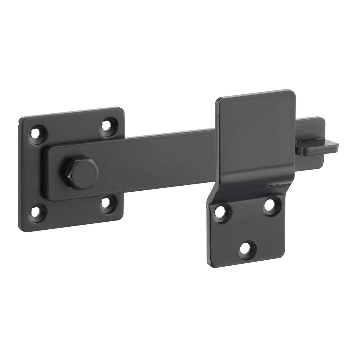 Flip Gate Latch, Metal Heavy Duty Gate Latches, Flip Latch Hardware with High Hardness, 360° Rotating Latches, Matte Powder Coating Finish, Ideal for Fence, Garage, Pool, Garden, Black