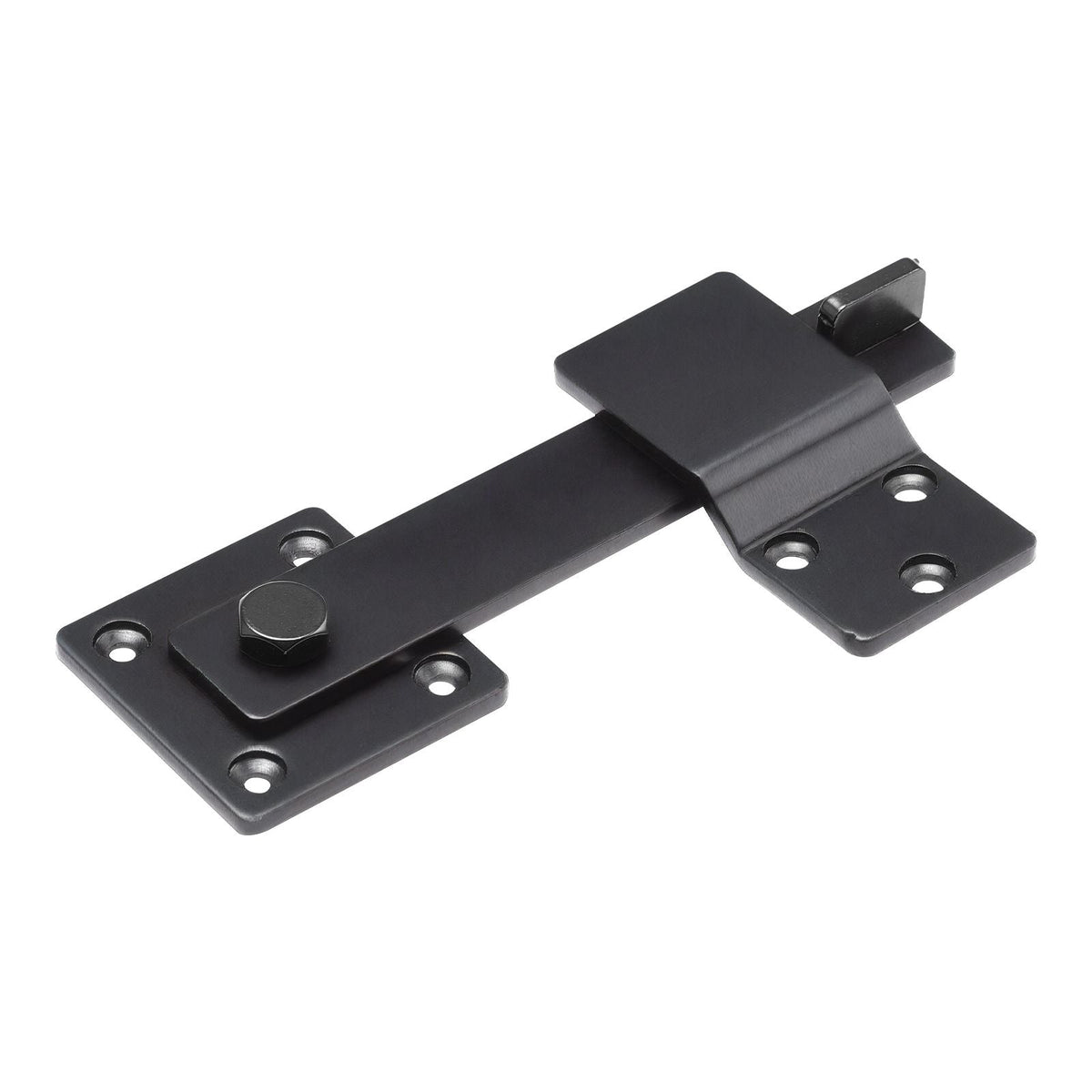 Flip Gate Latch, Metal Heavy Duty Gate Latches, Flip Latch Hardware with High Hardness, 360° Rotating Latches, Matte Powder Coating Finish, Ideal for Fence, Garage, Pool, Garden, Black