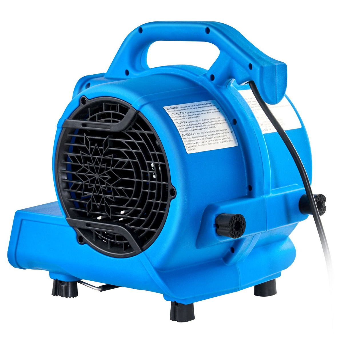 Floor Blower, 1360 RPM 600 CFM, Air Mover for Drying and Cooling, Portable Carpet Dryer Fan with 4 Blowing Angles,3-Speeds Adjustment, for Janitorial, Home, Plumbing, Commercial Use