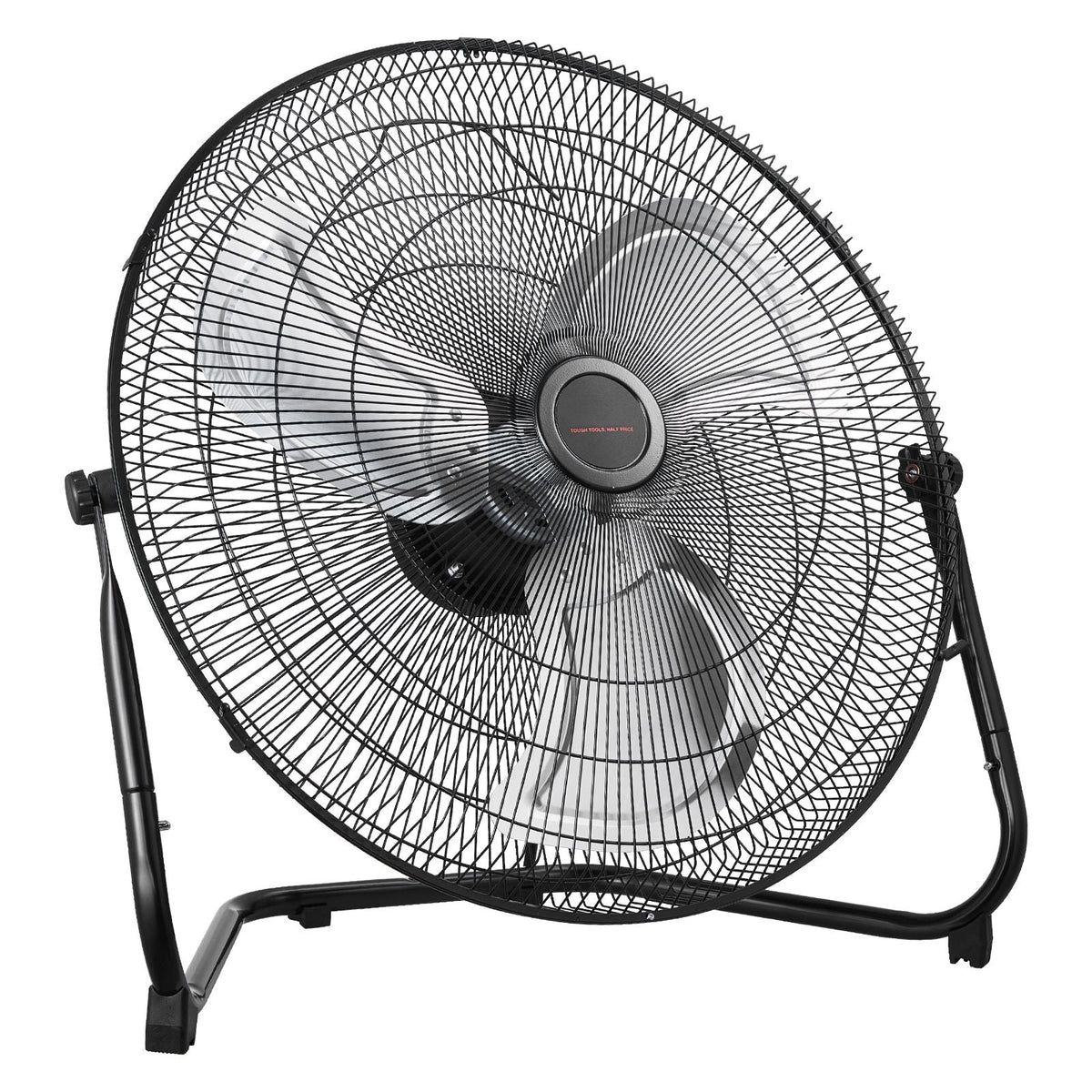 Floor Fan, 3 Speeds High Velocity Heavy Duty 18 Inch Industrial Fan, 4000 CFM 360° Adjustable Tilt 19.69 ft/sec Airflow Large Metal Fan, for Home, Gym, Office, Garage, Commercial Shop & Bedroom