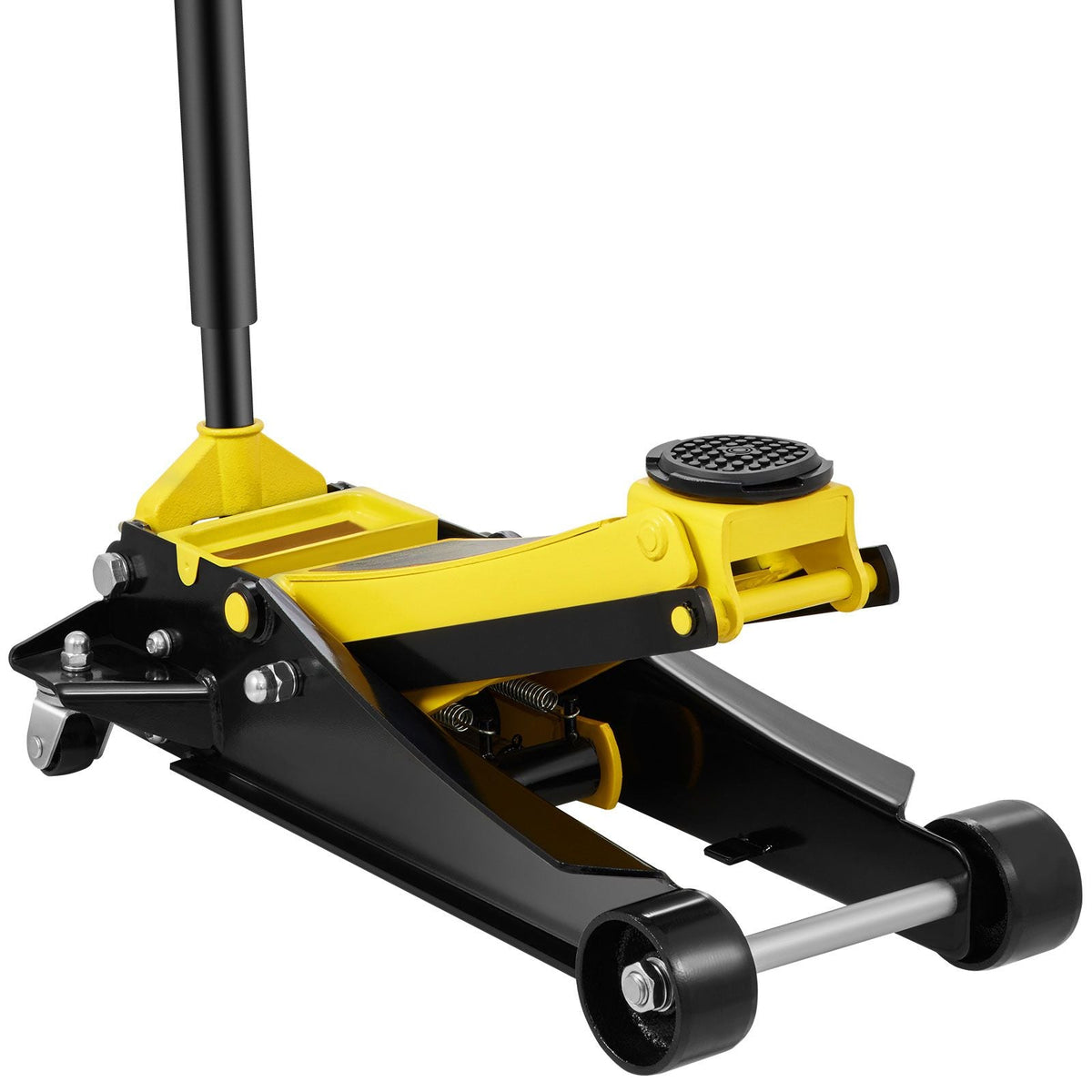 Floor Jack, 4 Ton Low Profile Floor Jack, Heavy-duty Steel Racing Floor Jack with Dual Pistons Quick Lift Pump, Floor Jack Lifting Range 3.35"-19.69"