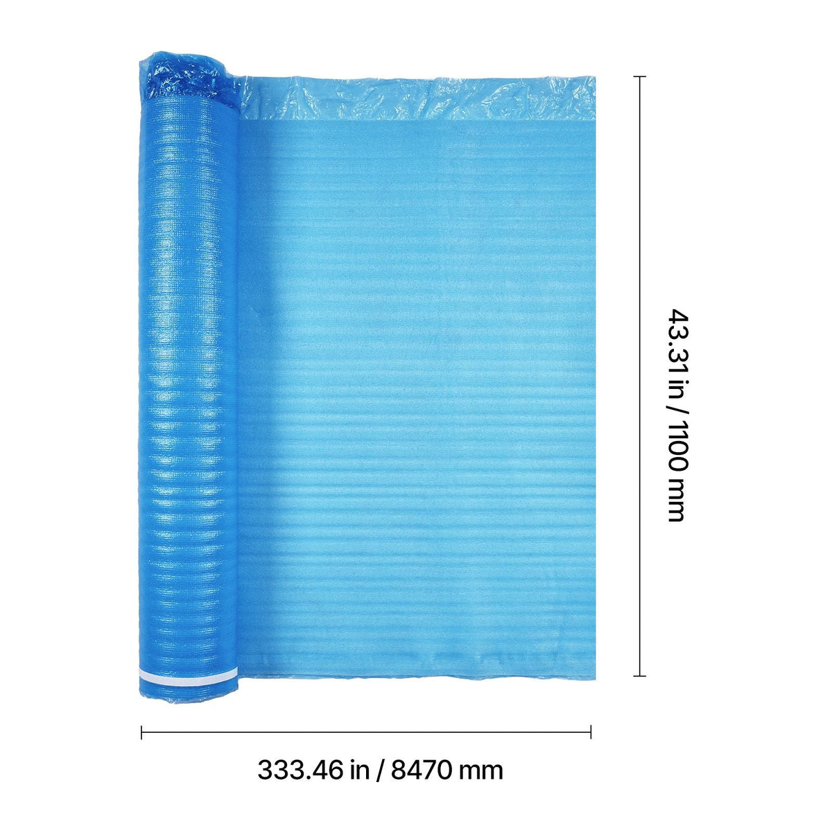 Floor Underlayment 300 sq. ft, 3-in-1 3 mm Thick Flooring Padding with Tape & Vapor Barrier, Heavy Duty EPE Foam Soundproofing & Noise Reduction, for Laminate Wood (3 Rolls x 100 sq. ft)