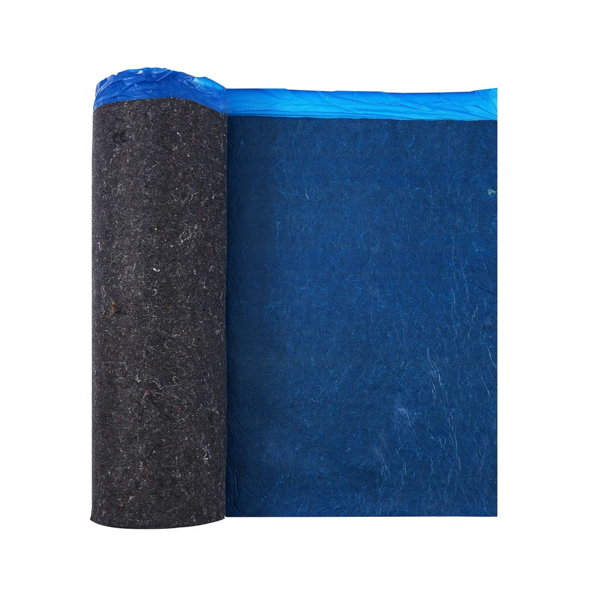 Floor Underlayment 400 sq. ft, 3mm Laminate Flooring Padding with Attached Vapor Barrier, Heavy Duty Fiber+PE Film, Soundproofing & Noise Reduction for Vinyl & Wood(2 Rolls x 200 sq. ft)