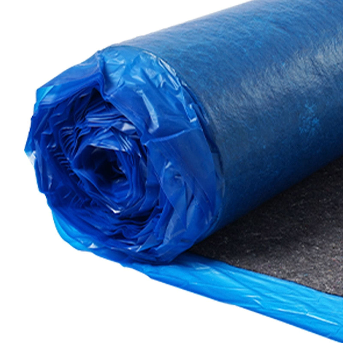 Floor Underlayment 400 sq. ft, 3mm Laminate Flooring Padding with Attached Vapor Barrier, Heavy Duty Fiber+PE Film, Soundproofing & Noise Reduction for Vinyl & Wood(2 Rolls x 200 sq. ft)