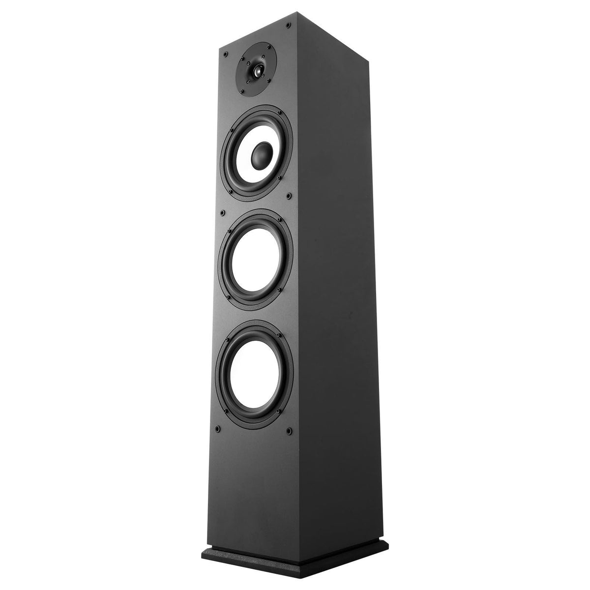 Floorstanding Speaker, 2-Way, Floor-Standing Tower Speaker with 1-Inch Tweeter, 6.5-Inch Woofer, 200W Peak Power, 70Hz–20kHz Frequency Response, Durable MDF Enclosure, for Home Audio, Single