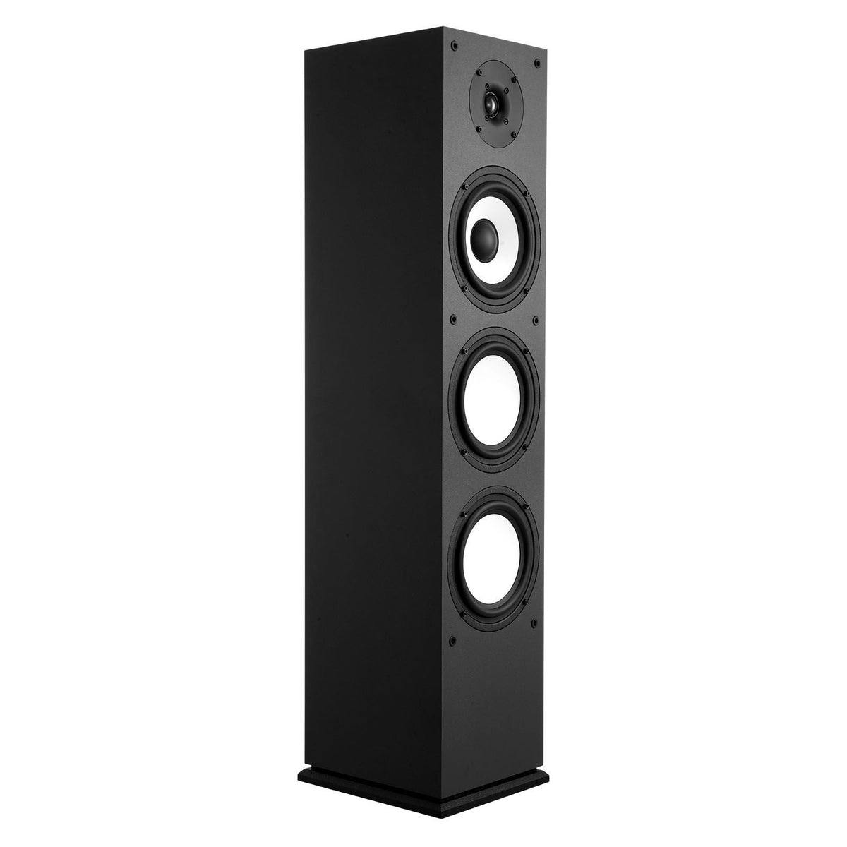 Floorstanding Speaker, 2-Way, Floor-Standing Tower Speaker with 1-Inch Tweeter, 6.5-Inch Woofer, 200W Peak Power, 70Hz–20kHz Frequency Response, Durable MDF Enclosure, for Home Audio, Single
