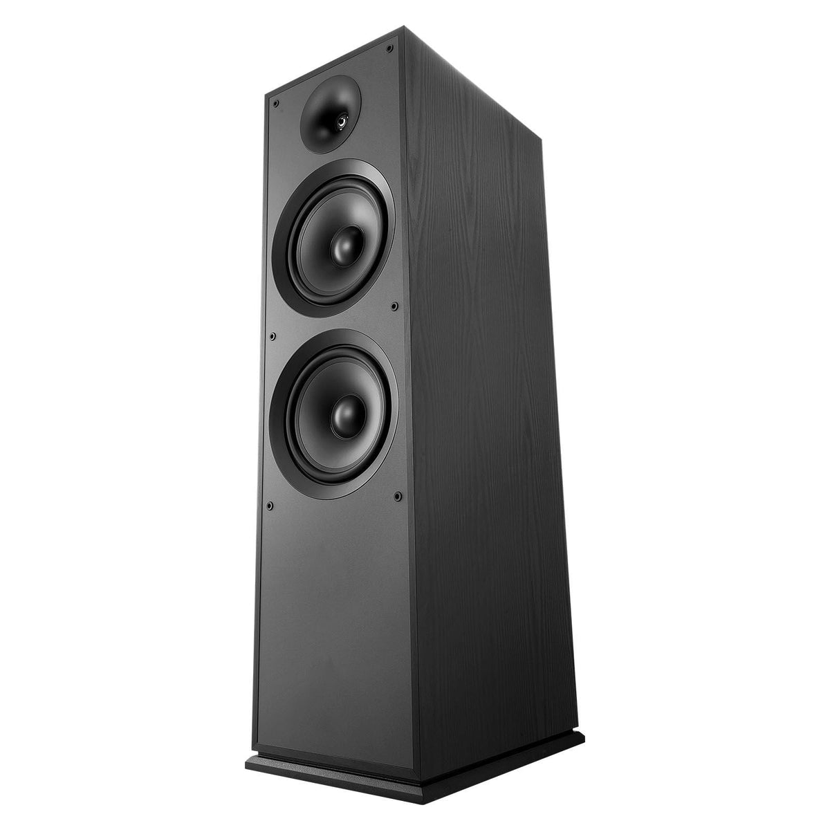 Floorstanding Speaker, 2-Way, Floor-Standing Tower Speaker with 1-Inch Tweeter, Dual 8-Inch Woofers, 600W Peak Power, 50Hz–20kHz Frequency Response, Durable MDF Enclosure, for Home Audio, Single