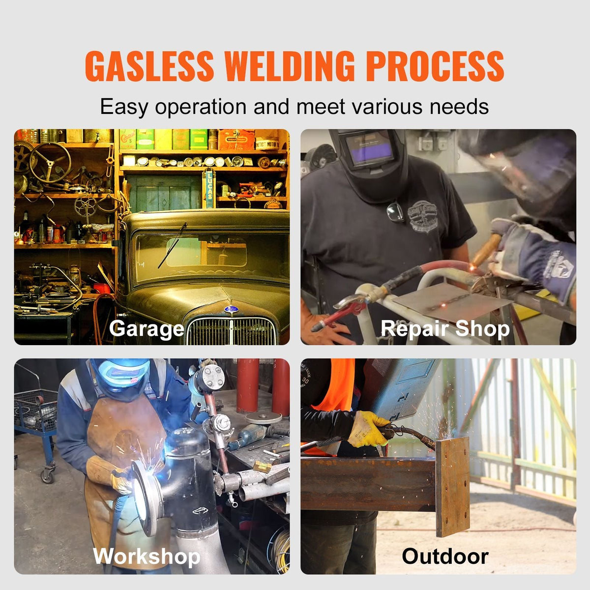 Flux Core Welding Wire, E71T-GS 0.035-inch 10LBS, Gasless Mild Steel MIG Welding Wire with Low Splatter for All Position Arc Welding and Outdoor Use