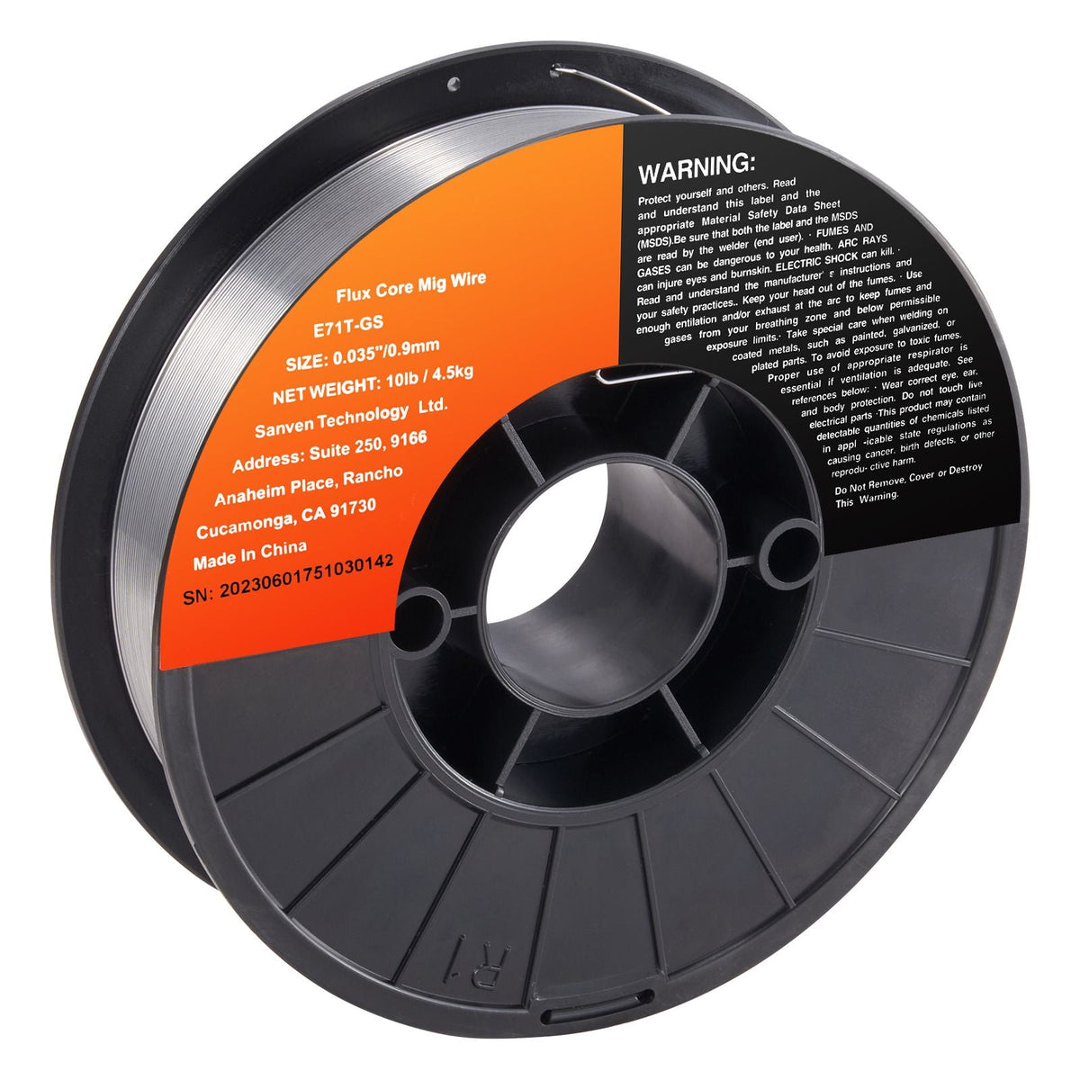 Flux Core Welding Wire, E71T-GS 0.035-inch 10LBS, Gasless Mild Steel MIG Welding Wire with Low Splatter for All Position Arc Welding and Outdoor Use